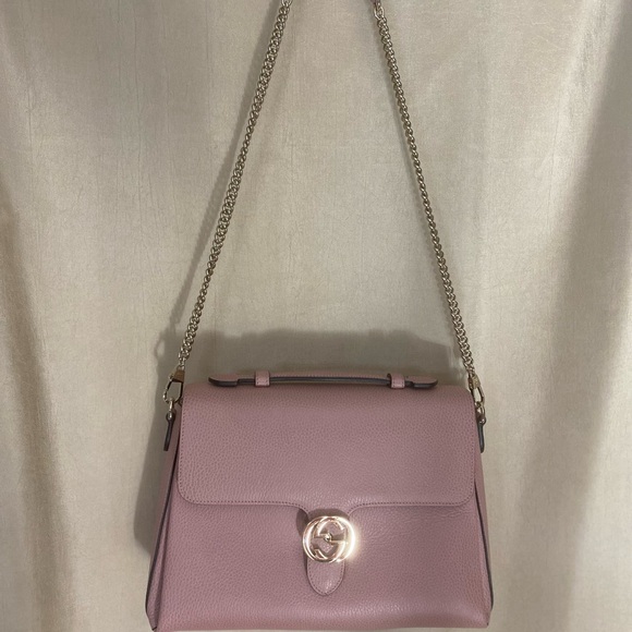 Elegant Pink Gucci Leather Handbag - Picture 4 of 4